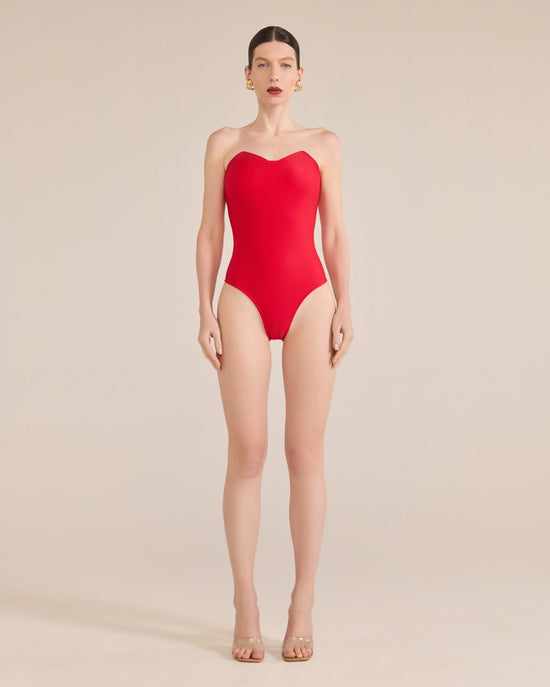 Pyramid Strapless Swimsuit