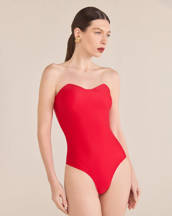 Pyramid Strapless Swimsuit