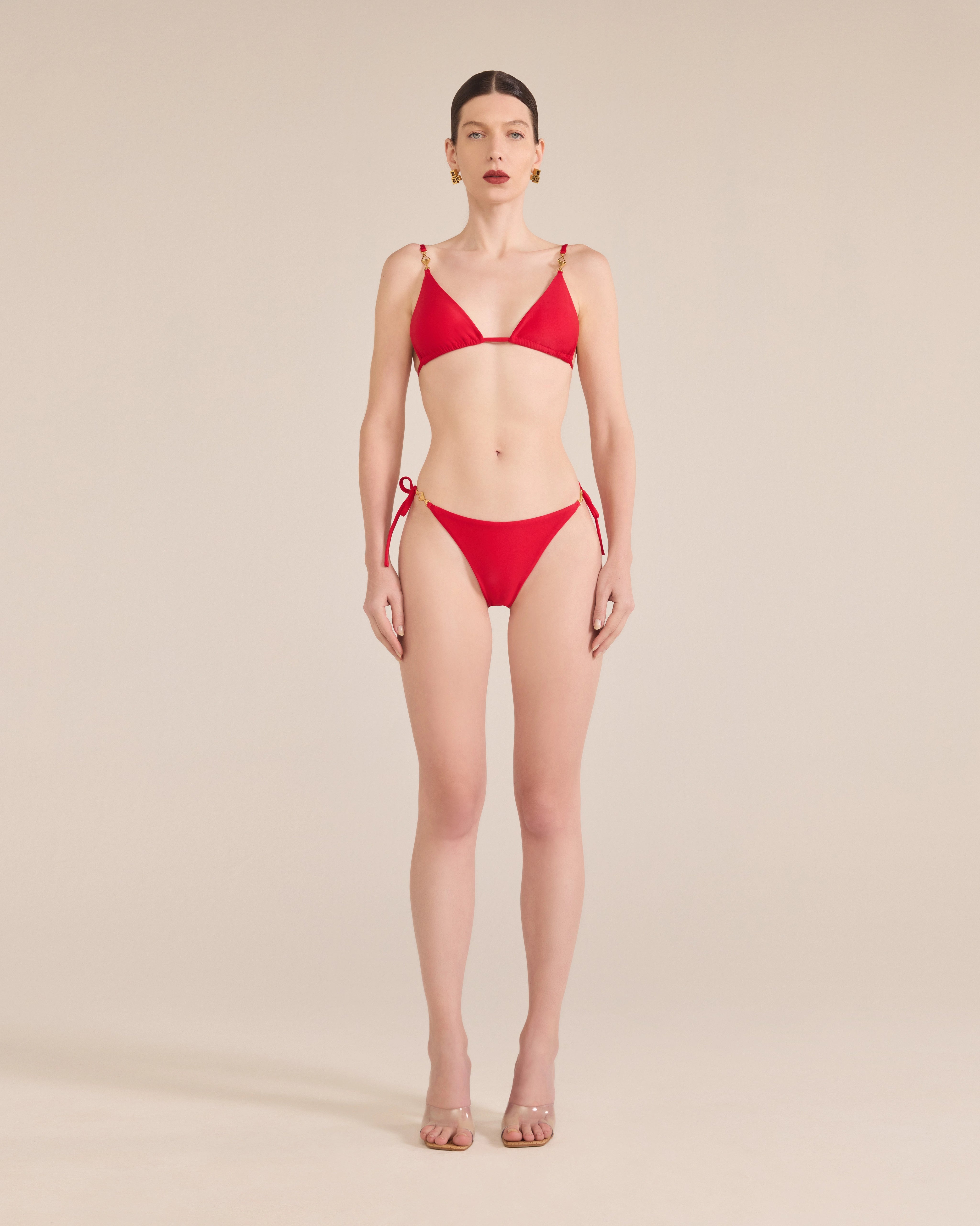Triangle Bikini with Pyramid Straps