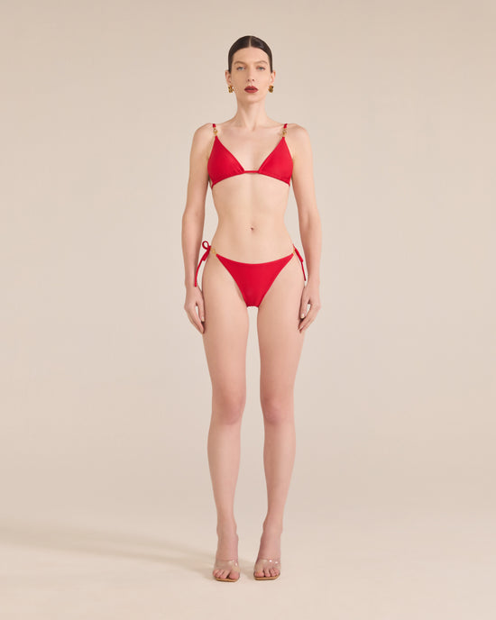 Triangle Bikini with Pyramid Straps