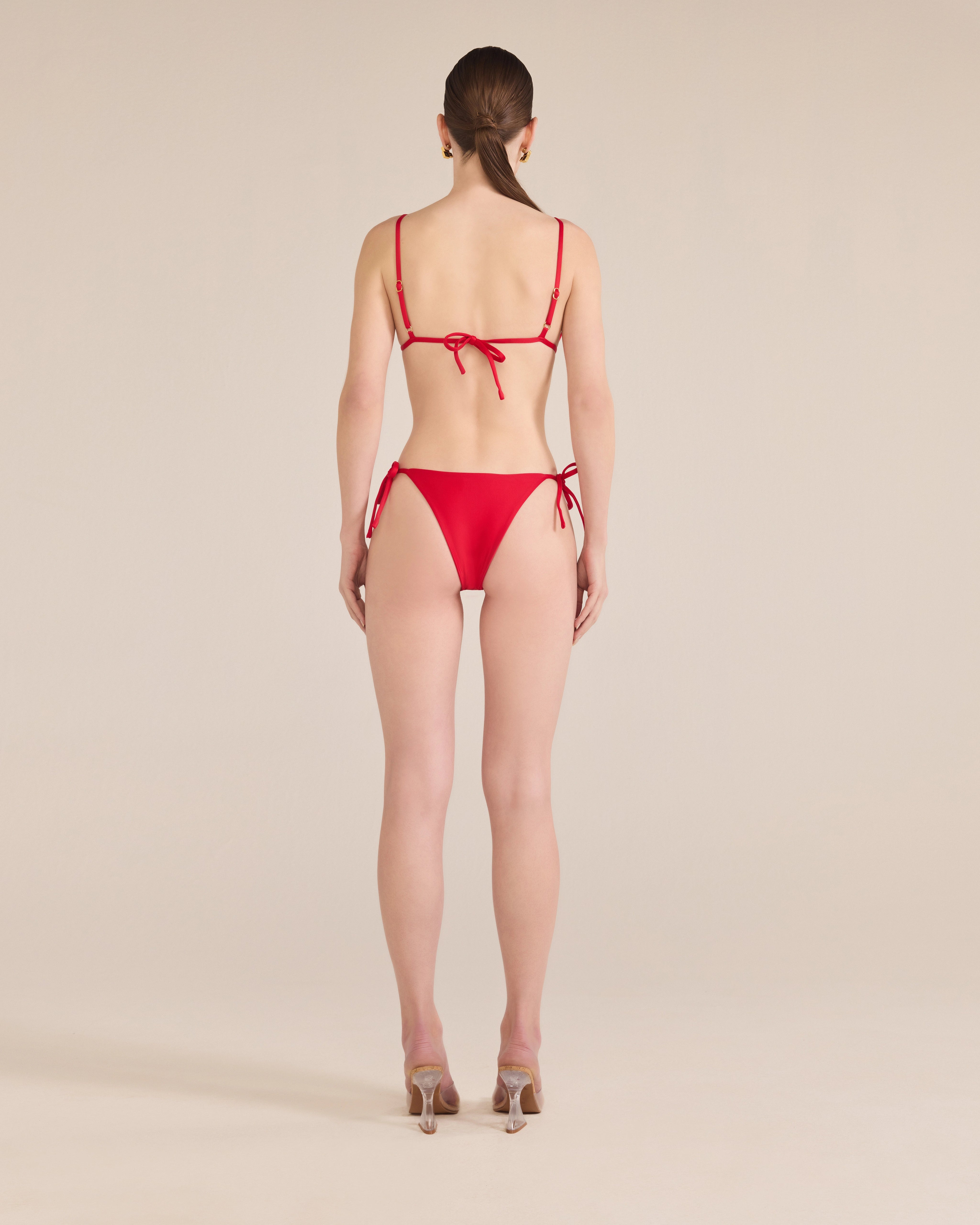 Triangle Bikini with Pyramid Straps